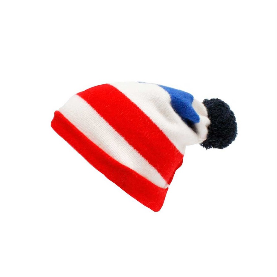 Accessories La Garçonne Accessoires | Wool Hat Blue Red White