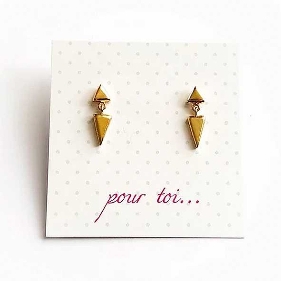 Accessories Atelier Coquet | Celia Gold Stud Earrings