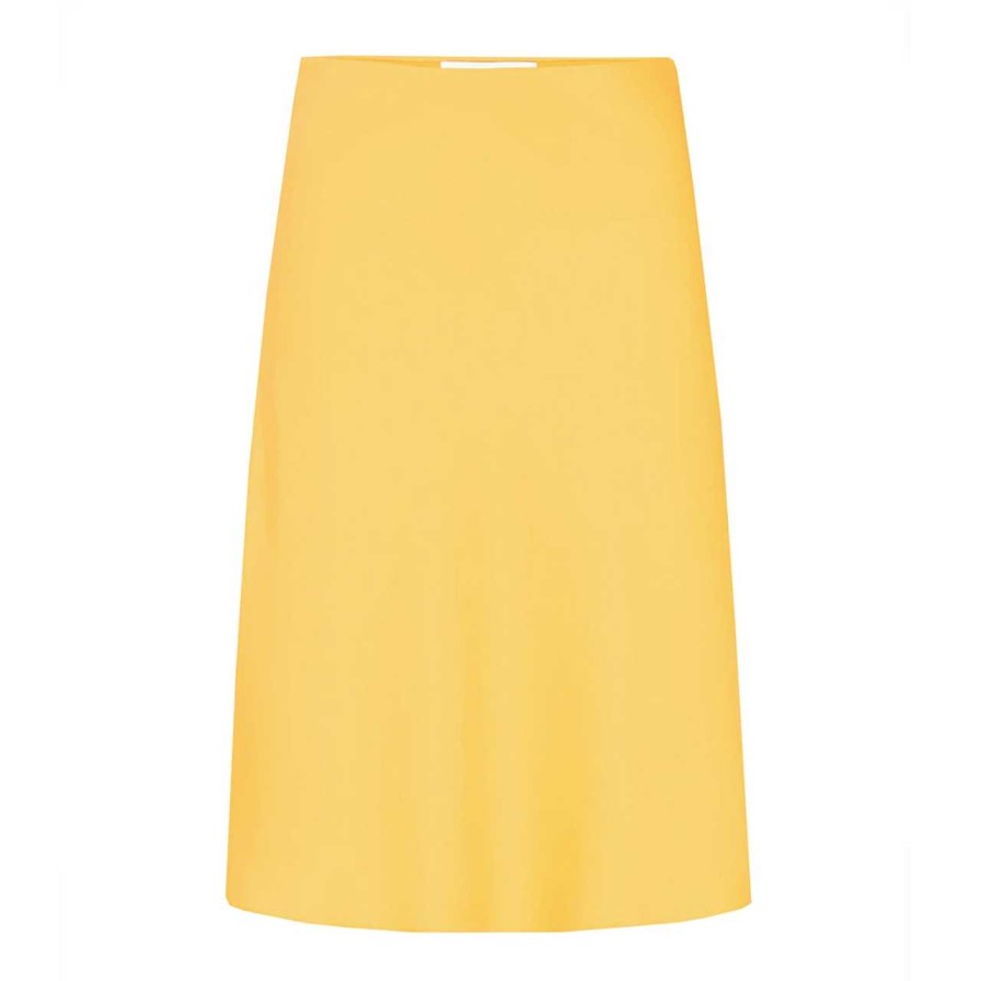 Clothing Minimum | Gryna Midi Skirt Radiant Yellow