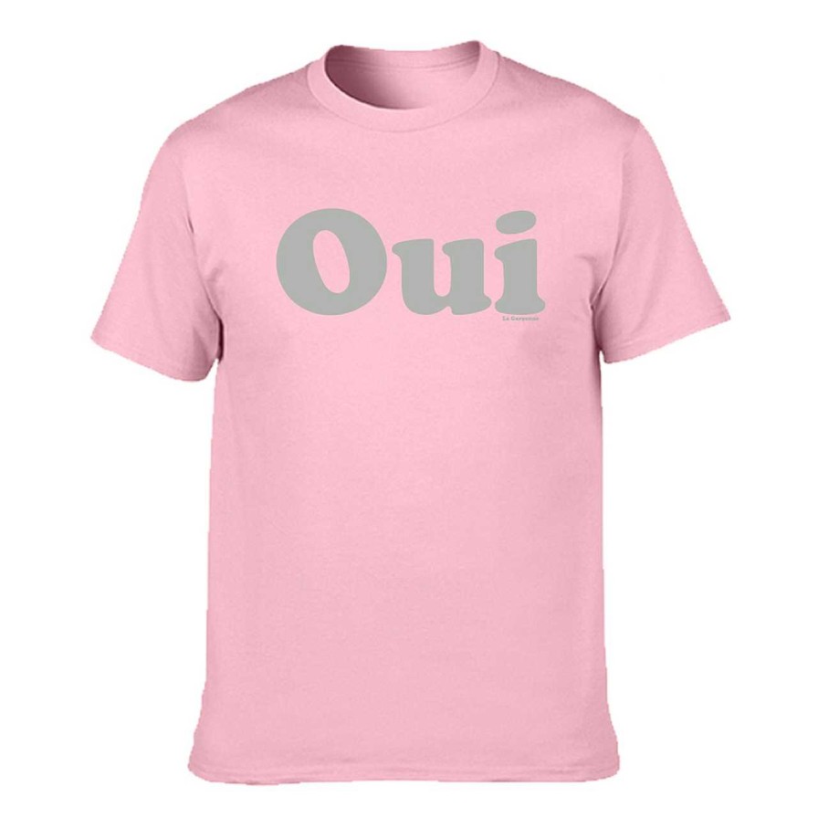 Clothing La Garçonne Vetements | Oui Logo T-Shirt Pink