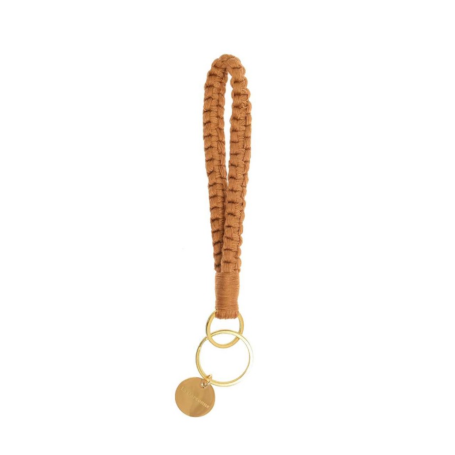 Accessories La Garçonne Accessoires | Elva Keychain Caramel