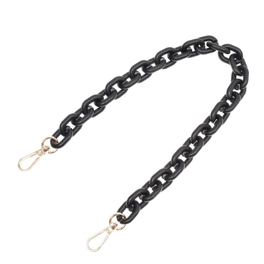 Bags La Garçonne Accessoires | Monroe Mini Bag Chain Black Matt