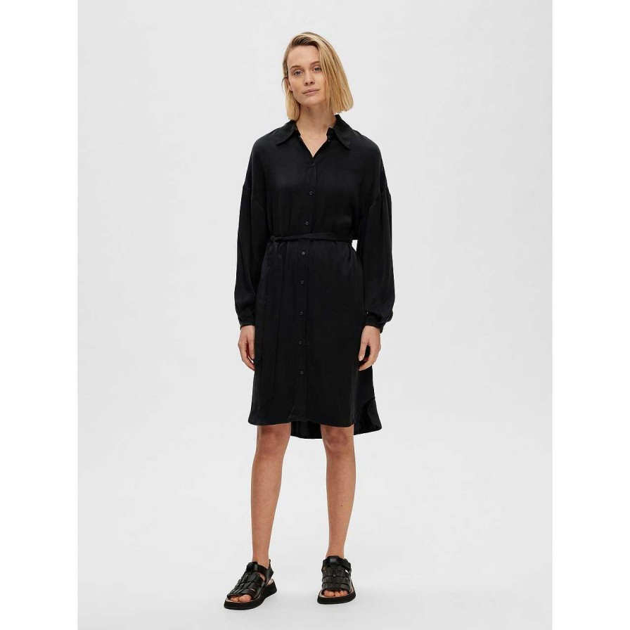 Clothing Selected Femme | Irene Tonia Dress Black