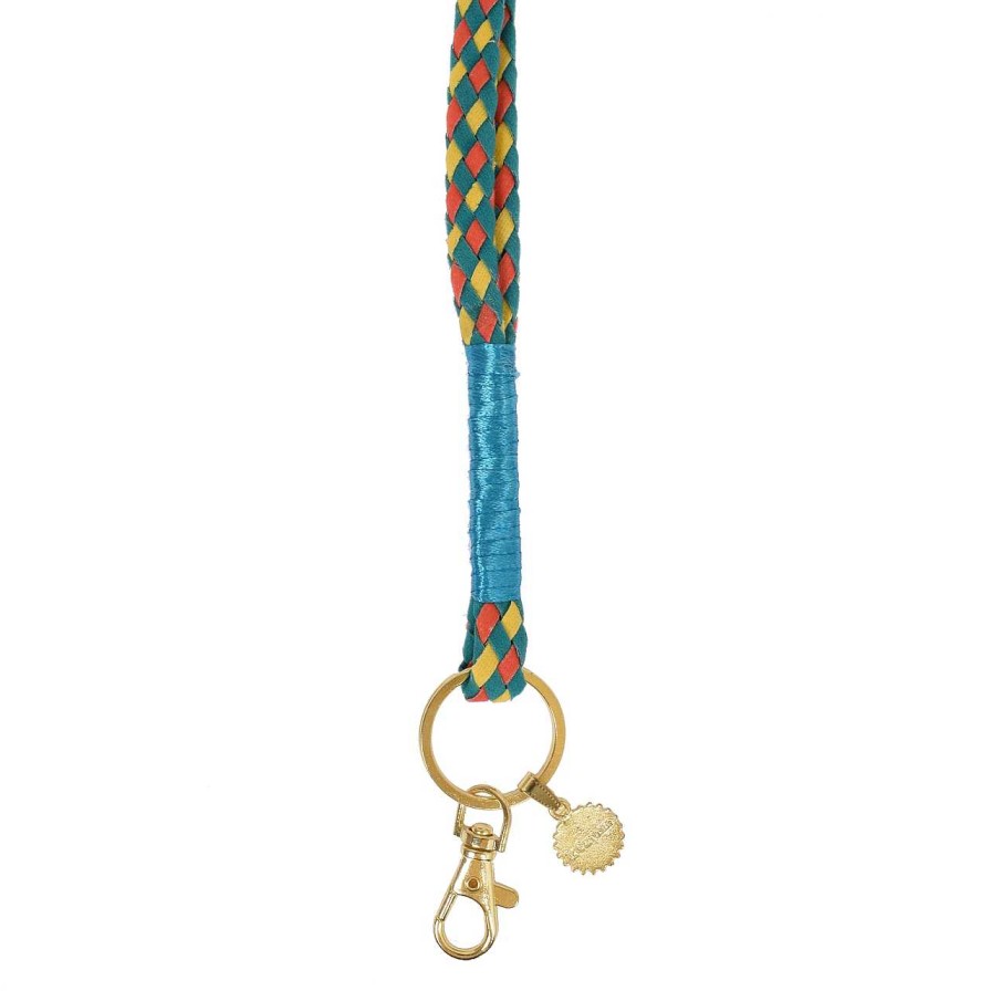 Accessories La Garçonne Accessoires | Lanyard Orange Yellow Turquoise