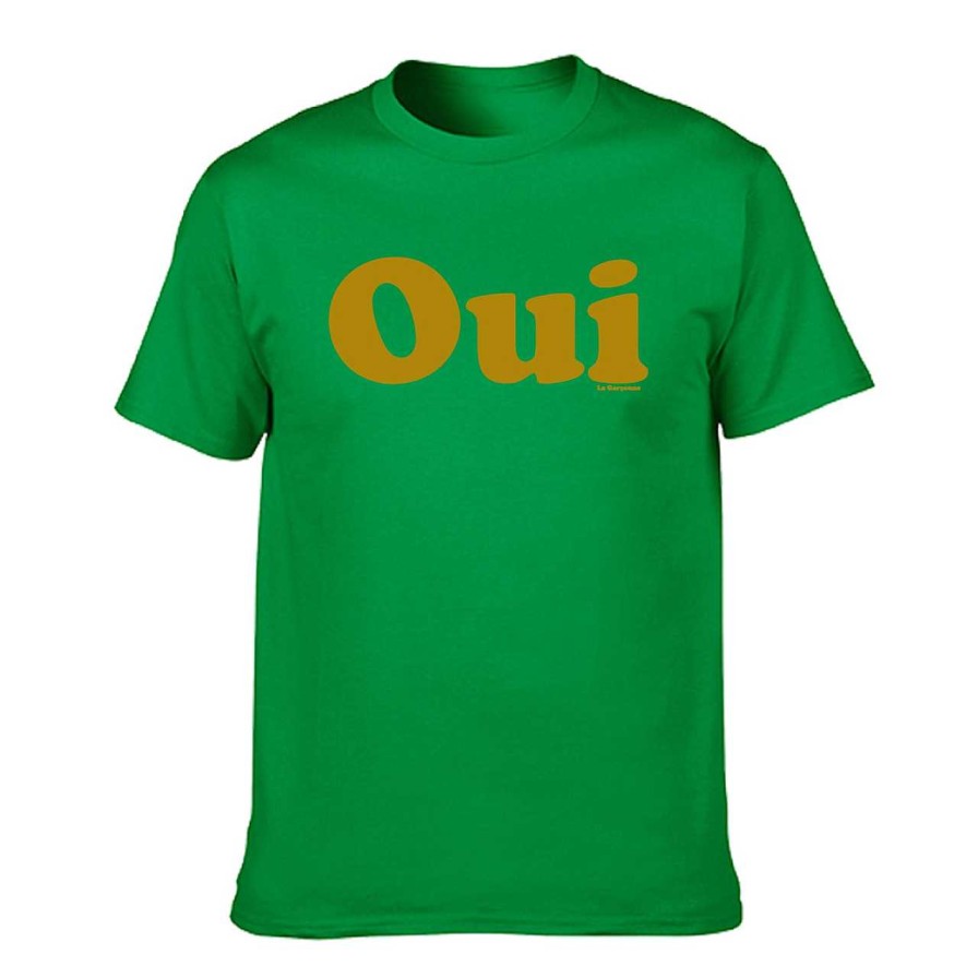 Clothing La Garçonne Vetements | Oui Logo T-Shirt Dark Green