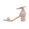 Shoes La Garçonne | Catherine Heels Glitter Square Nude