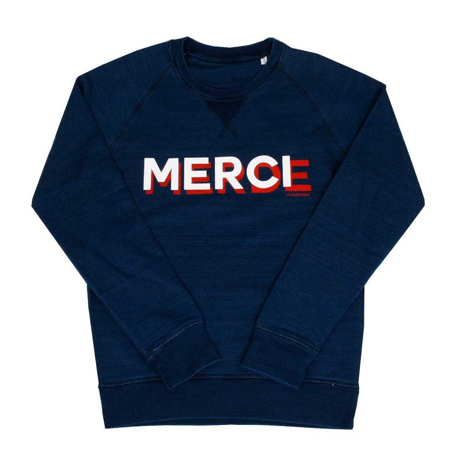 Clothing La Garçonne Vetements | Merci-Merde Sweater Indigo