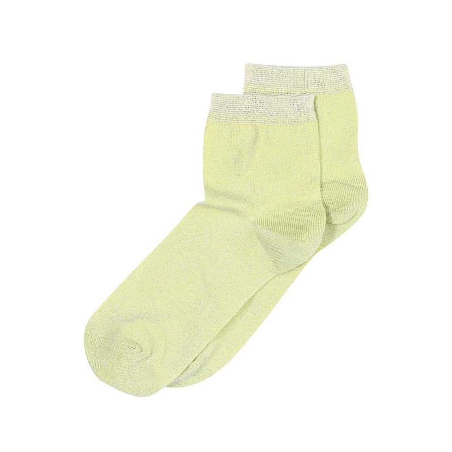 Accessories MP Denmark | Pi Glitter Socks Sunny Lime