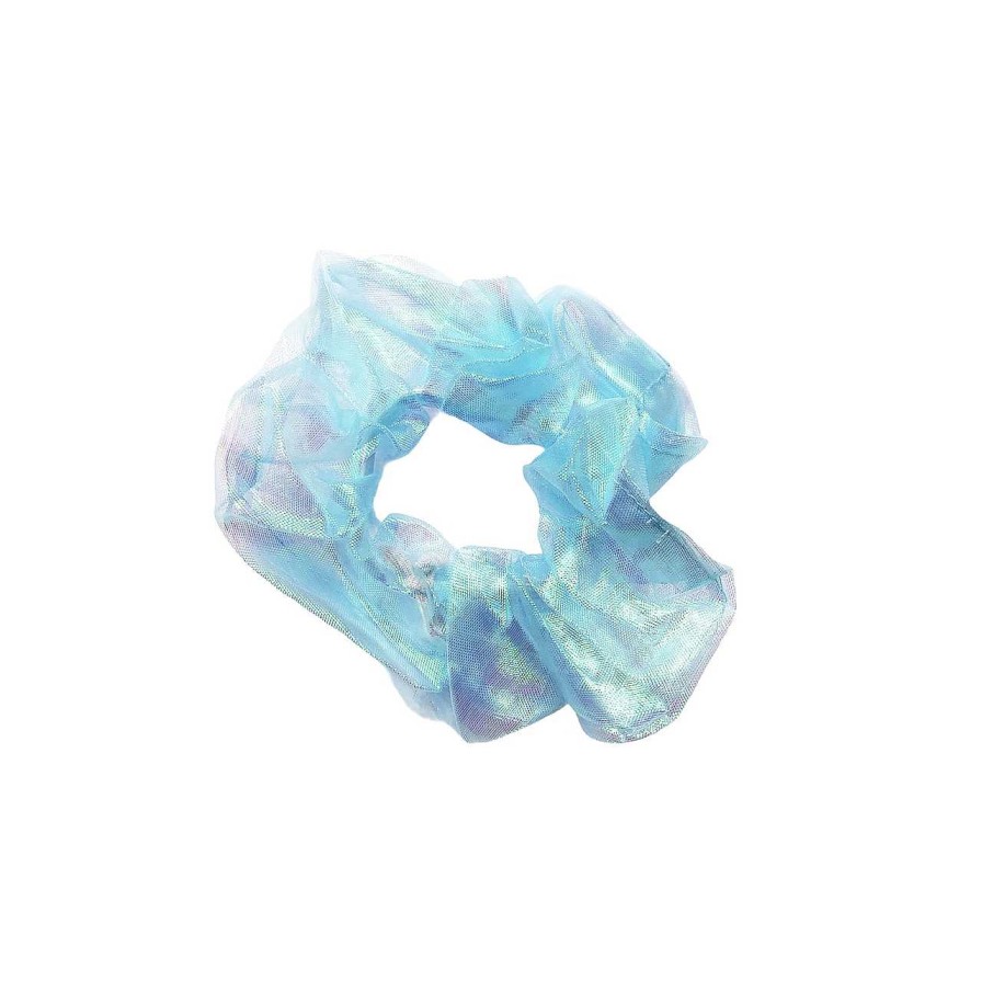 Accessories Voila | Cinderella Scrunchie Shiny Blue