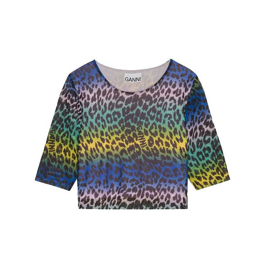 Clothing Ganni | Cropped Top Multicolour