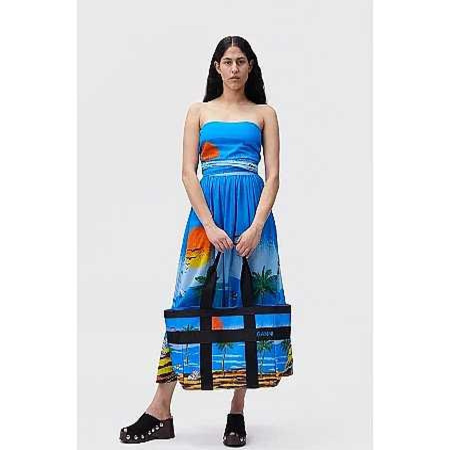 Clothing Ganni | Multifunctional Dress Palm Beach Cloisonn