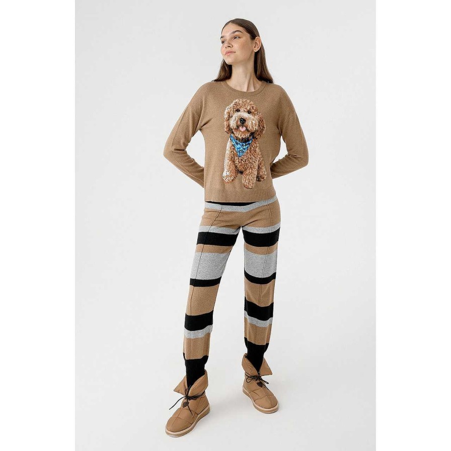 Clothing Nitt Studio | Mozart Knitted Sweater Camel