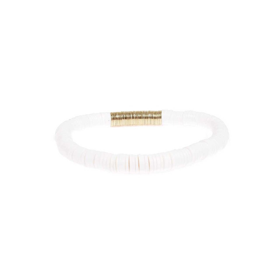 Accessories La Garçonne Bijoux | Charmaine Bracelet White