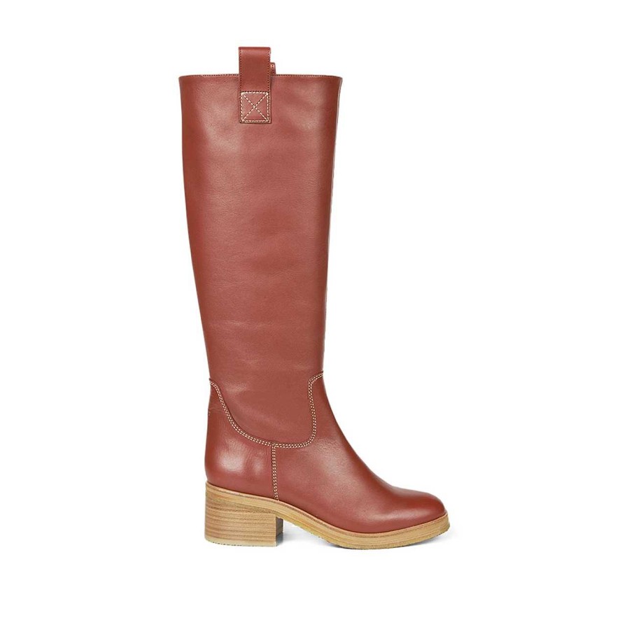 Shoes Angulus | Terracota High Boots