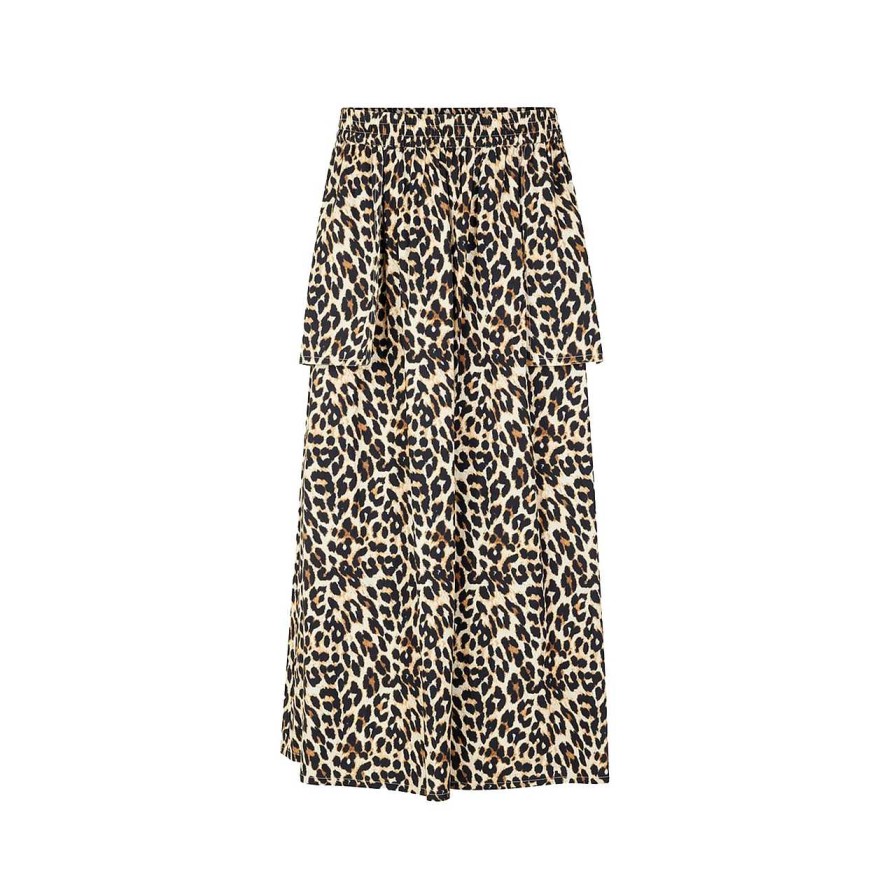 Clothing Lolly's Laundry | Akane Maxi Skirt Leopard Print