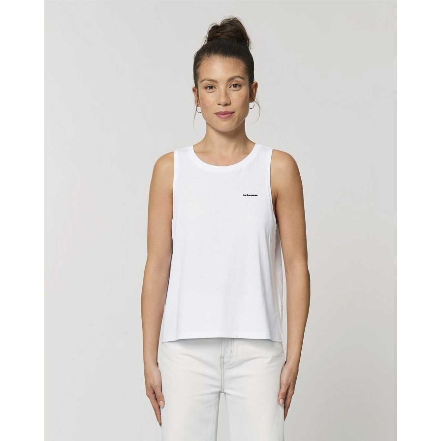 Clothing La Garçonne Vetements | Smile Tank Top White