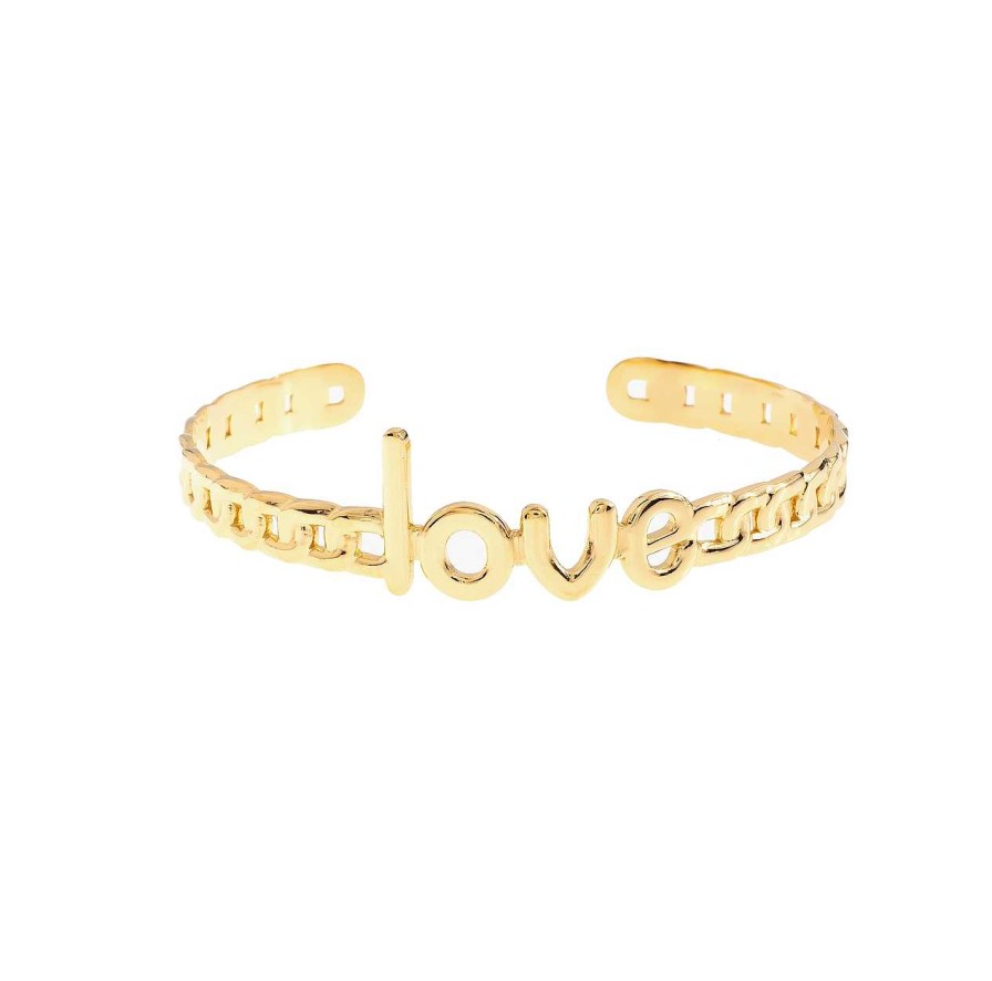 Accessories La Garçonne Bijoux | Love Bangle Stainless Steel Gold