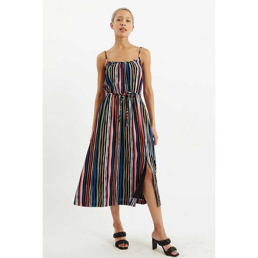 Clothing Louche | Joanna San Jose Dress Stripe Black