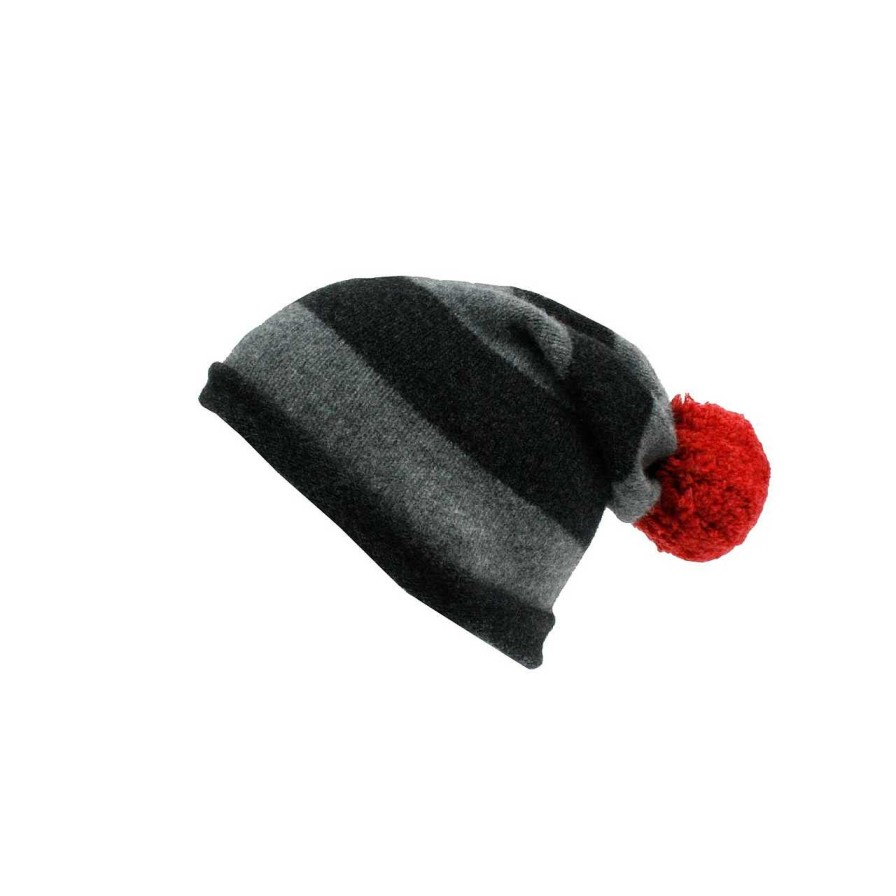 Accessories La Garçonne Accessoires | Gray Stripe Wool Hat