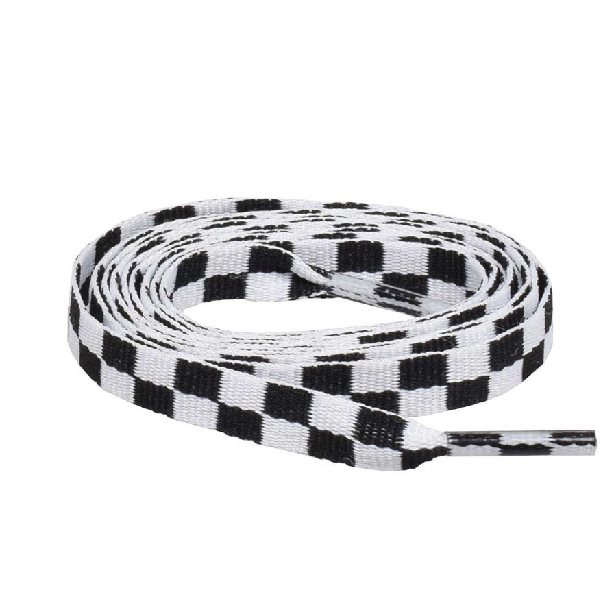 Accessories Voila | Shoelace Checkered Black/White