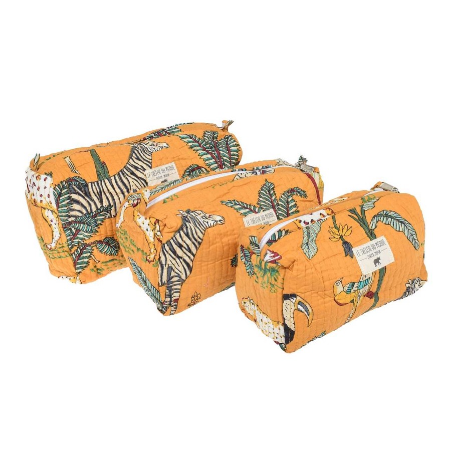 Bags Le Trésor Du Monde | Jungle Large Necessaire Yellow