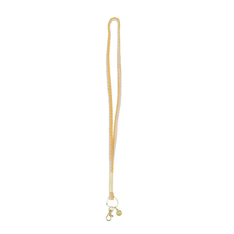 Accessories La Garçonne Accessoires | Lanyard Yellow White