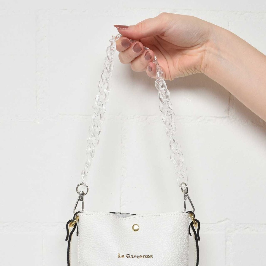 Bags La Garçonne Accessoires | Monroe Mini Bag Chain Clear