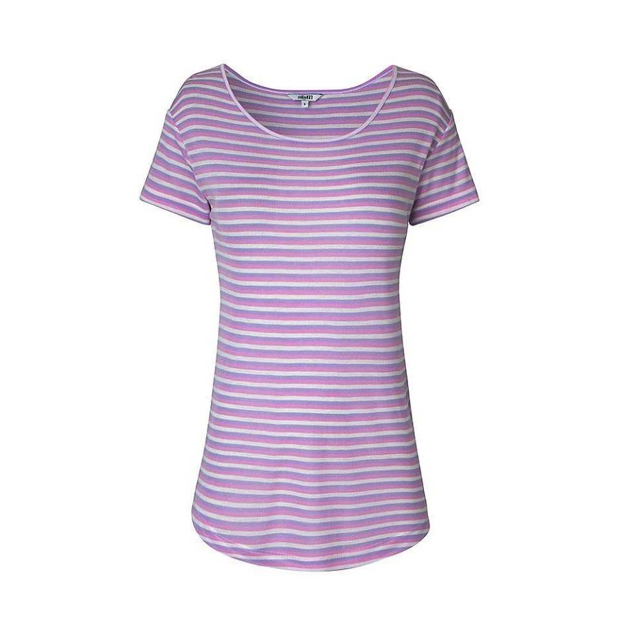 Clothing mbyM | Lucianna T-Shirt Blue Pink Margarita Stripe