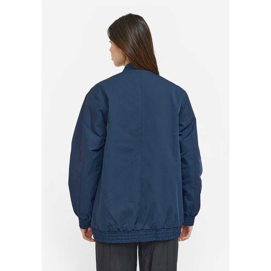 Clothing Soft Rebels | Rowan Bomber Jacket Reversible Blue