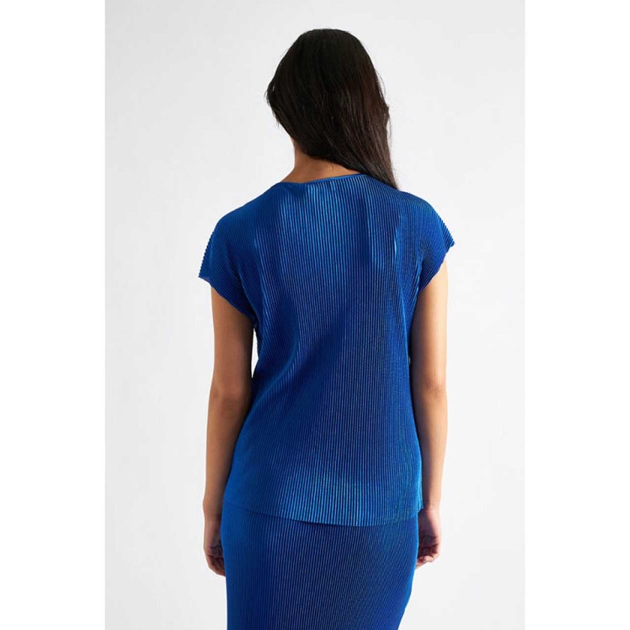 Clothing Louche | Korine Blouse Cobalt