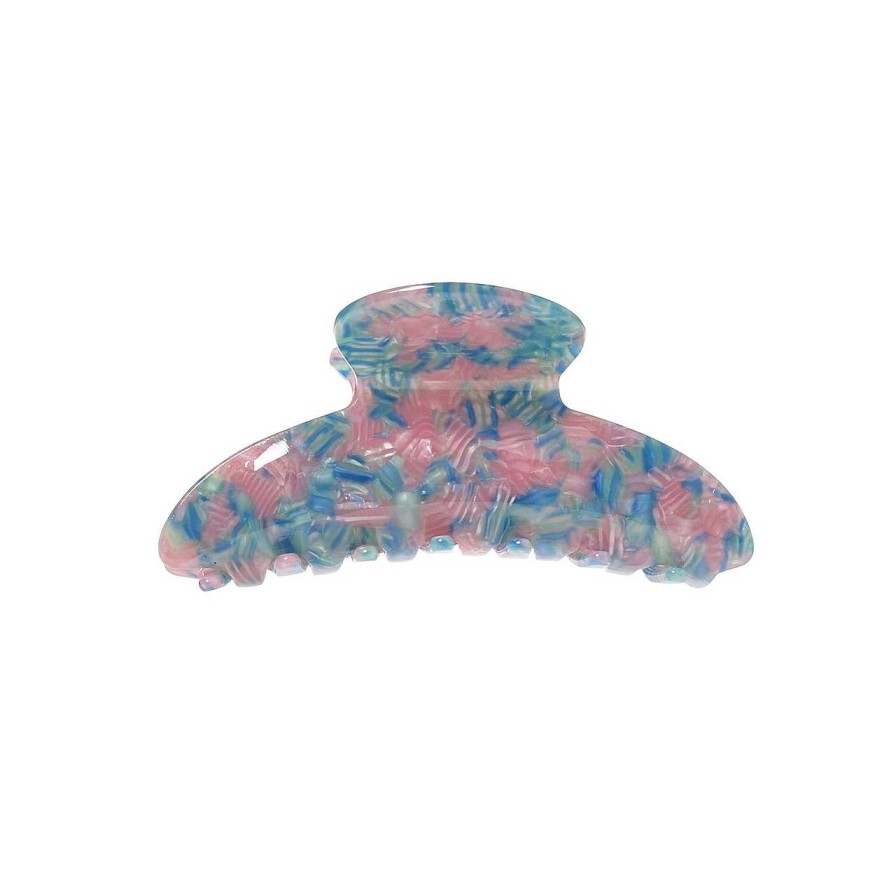 Accessories Voila | Speckle Hair Clip Grande Panther Blue