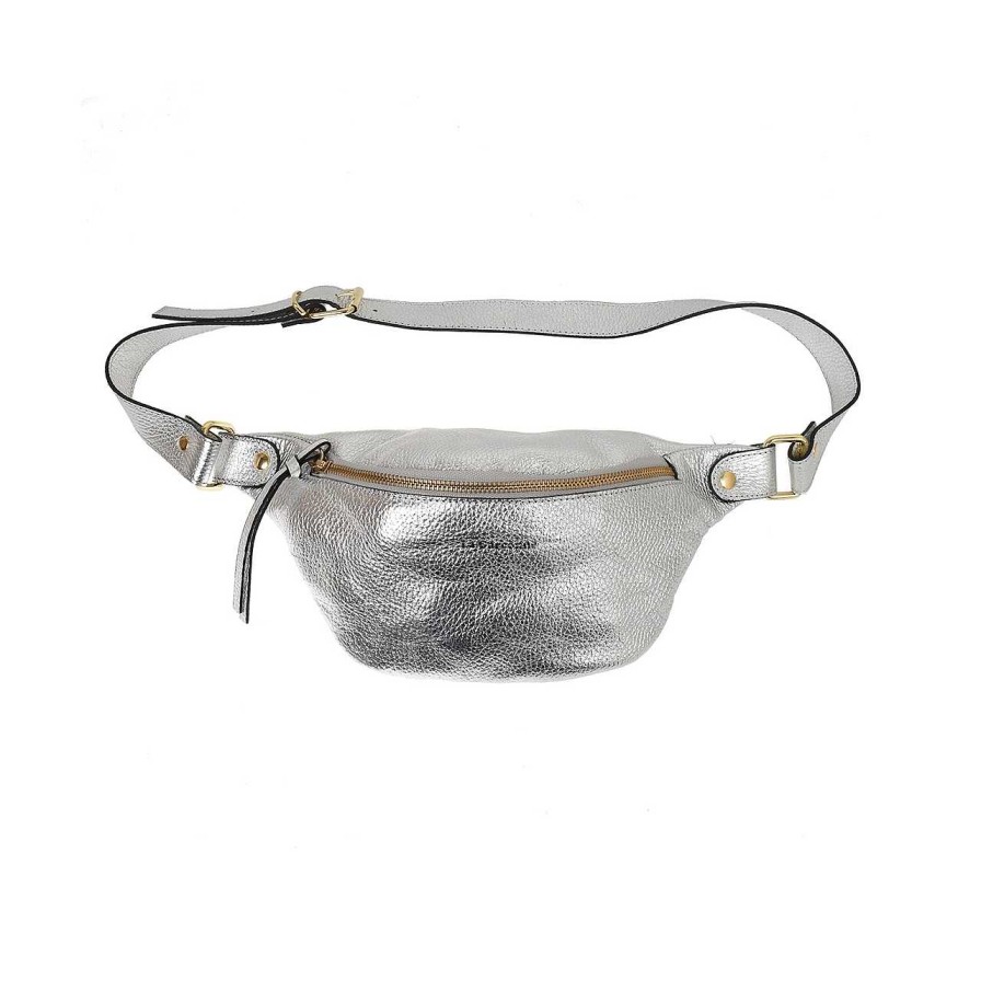 Bags La Garçonne Accessoires | Alma Petite Bum Bag 109 Bright Silver