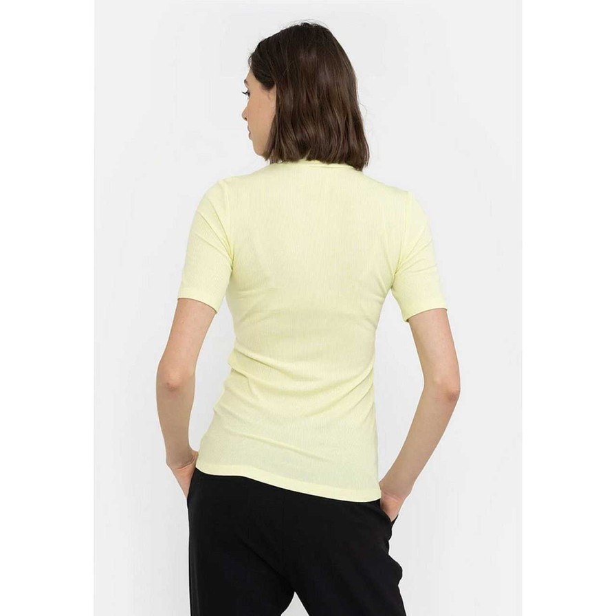 Clothing Soft Rebels | Fenja T-Shirt Pale Lime Yellow