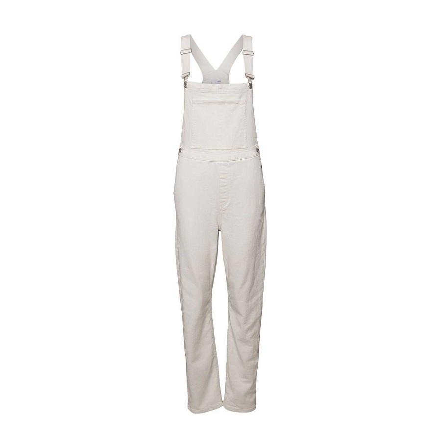 Clothing Selected Femme | Vinnie Denim Dungarees Whisper White