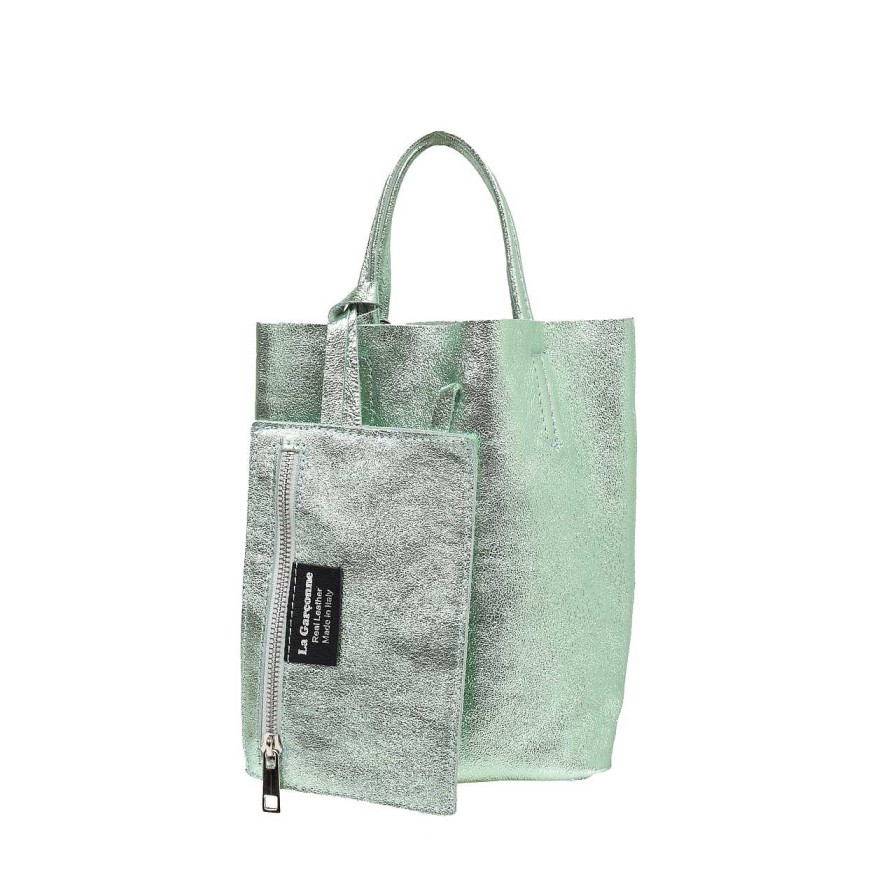 Bags La Garçonne Accessoires | Daphne Bag Metallic Verde Menta