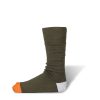 Accessories Decka | Reversible Sock Olive Orange