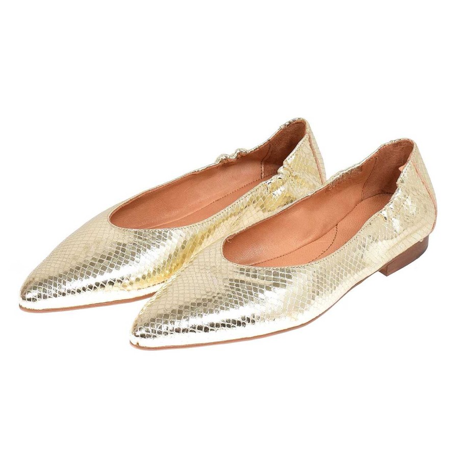 Shoes La Garçonne | Celine Ballerina Kilauea Gold