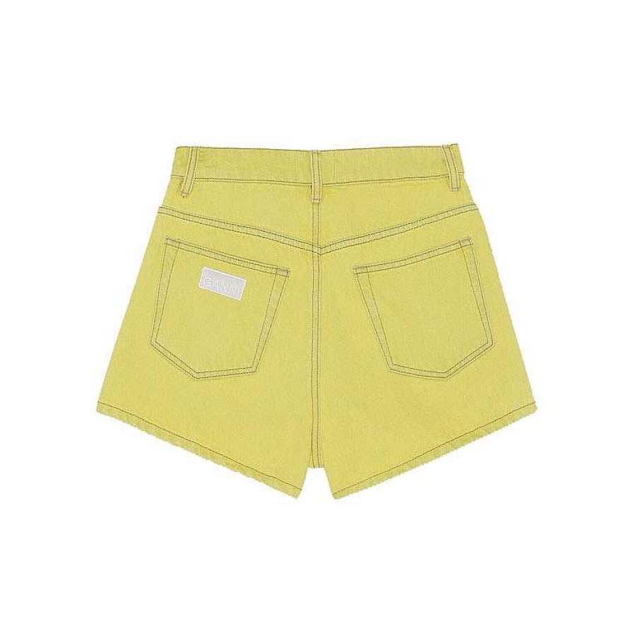 Clothing Ganni | High Waisted Shorts Yellow