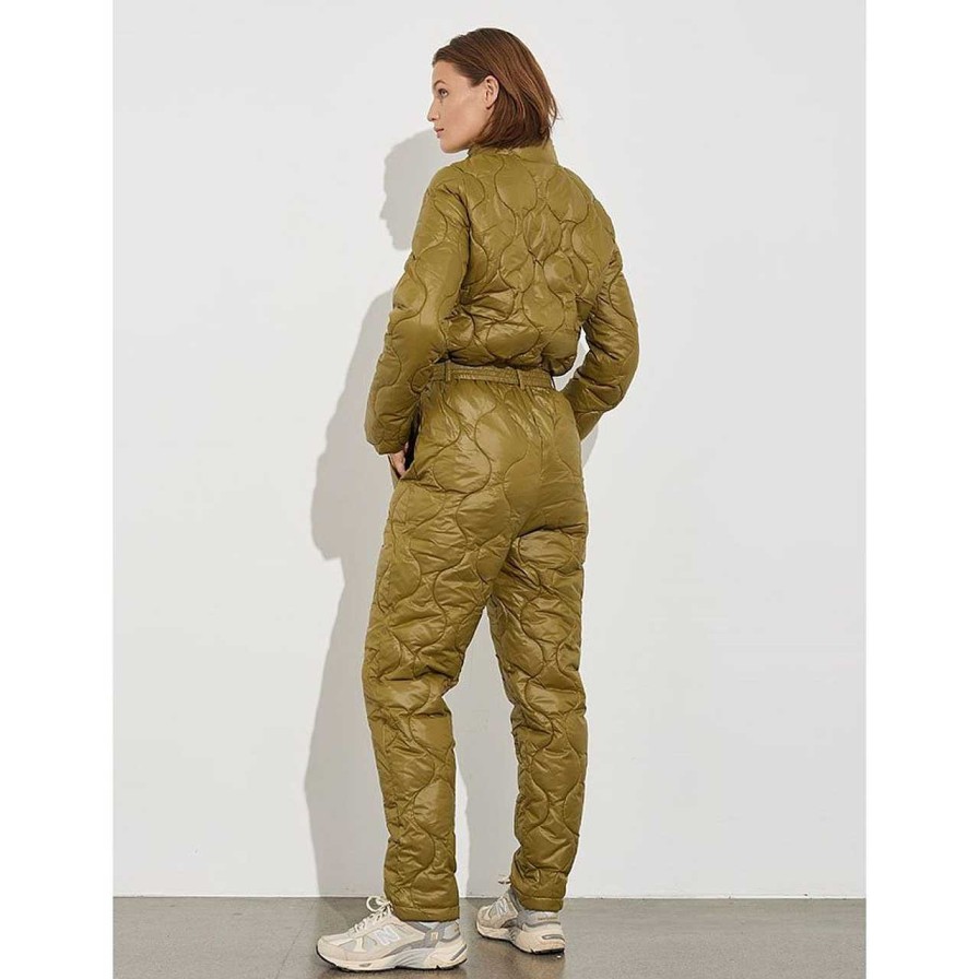 Clothing Global Funk | Elaine-G Ferry Ski Suit Overall Olive