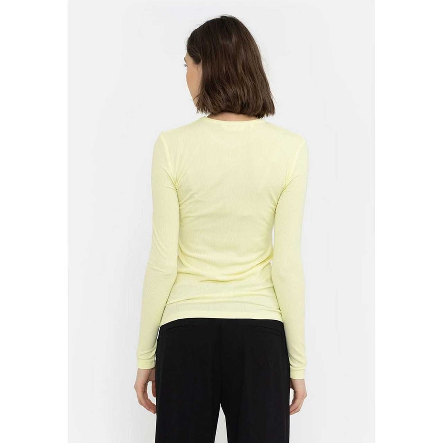 Clothing Soft Rebels | Fenja Long Sleeve Shirt Pale Lime Yellow