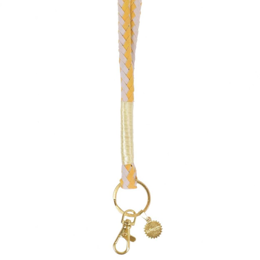 Accessories La Garçonne Accessoires | Lanyard Yellow White