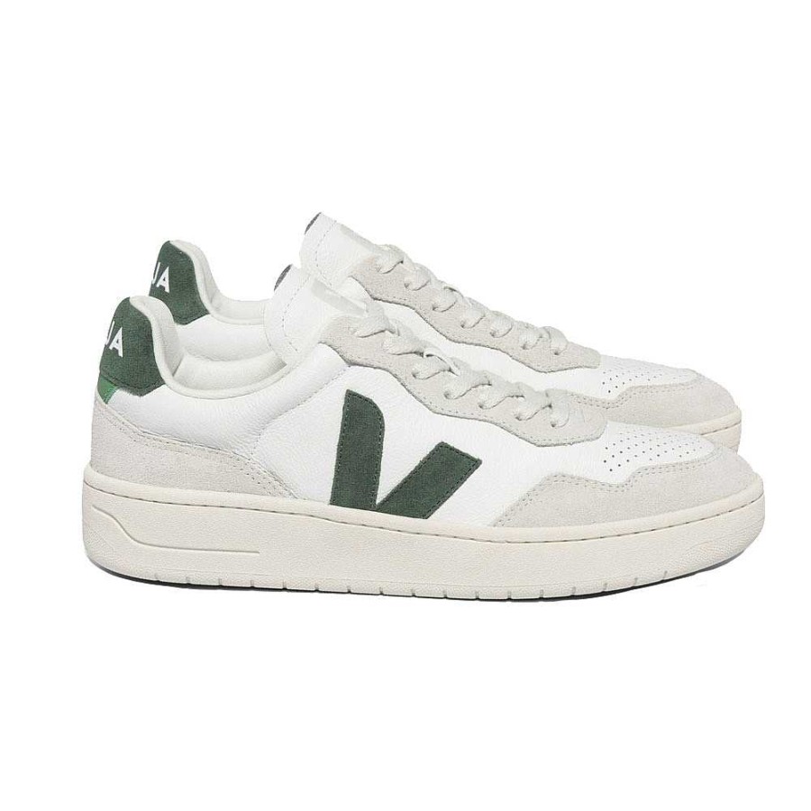 Shoes Veja | V-90 Leather Sneaker Extra White Cyprus