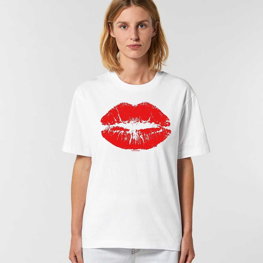 Clothing La Garçonne Vetements | Kiss Kiss T-Shirt White