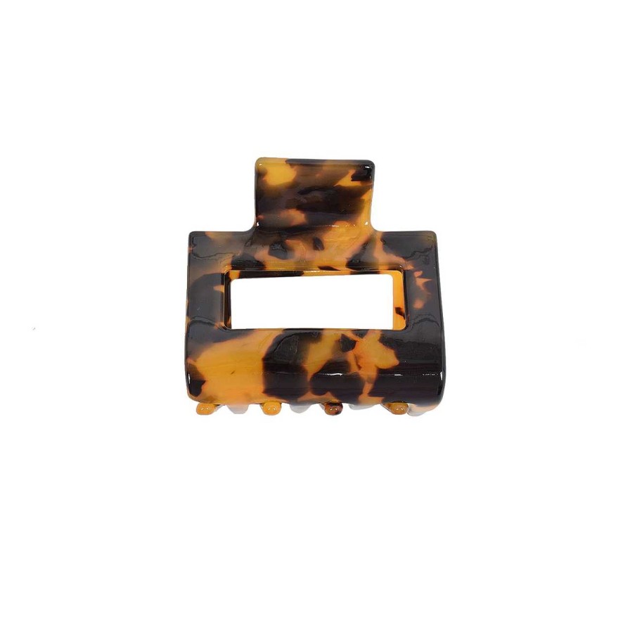 Accessories Voila | Square Hair Clip Harvest Gold