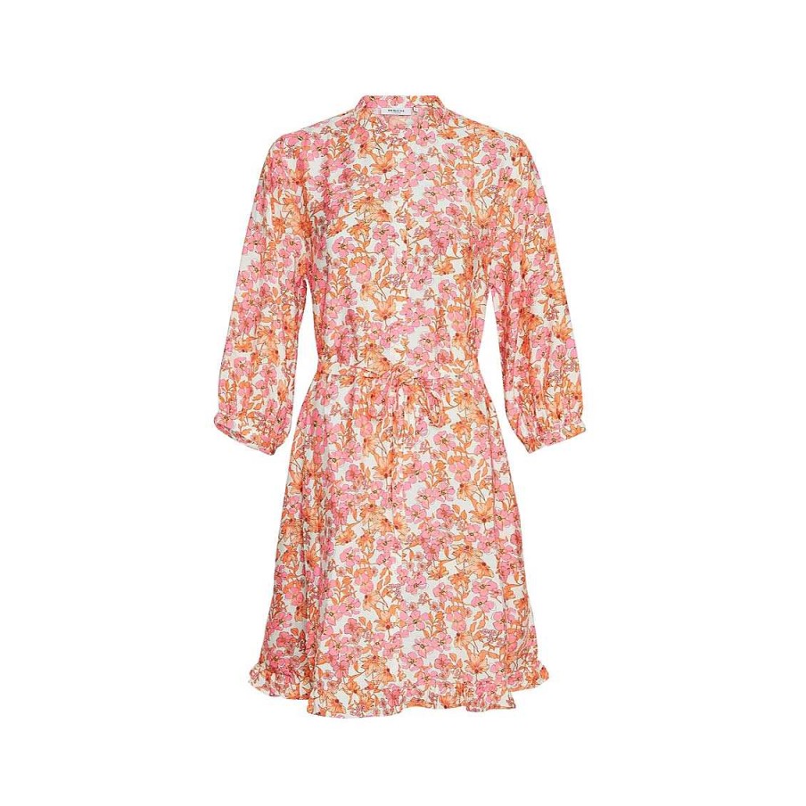 Clothing MSCH Copenhagen | Adanaya Ladonna Dress A Pink Flower