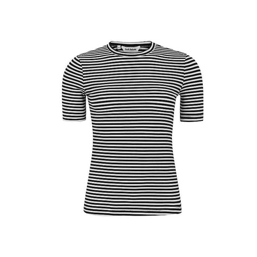 Clothing Soft Rebels | Fenja T-Shirt Stripe Black