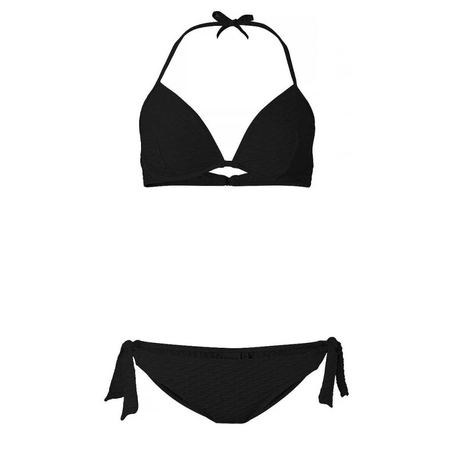 Clothing Paula | Capri Daisy Smooth Bikini Black