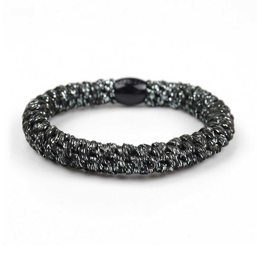 Accessories Voila | Hair Tie Glitter Charcoal