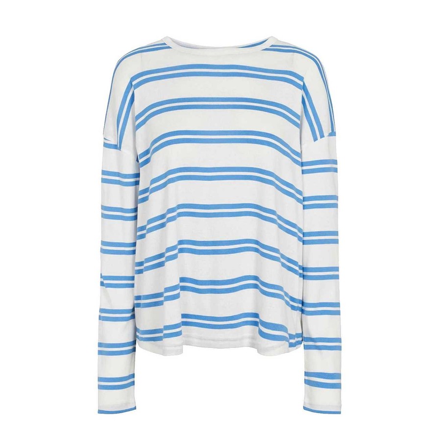 Clothing Soft Rebels | Emelia Long Sleeve Shirt Azure Blue