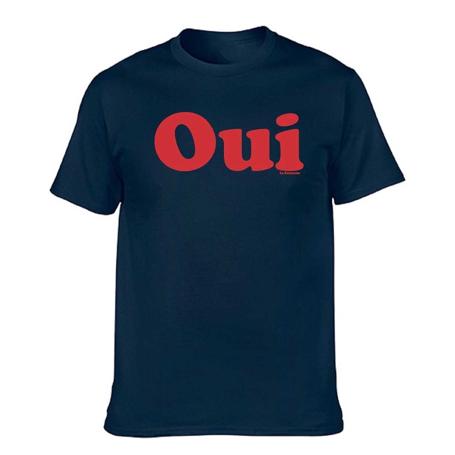 Clothing La Garçonne Vetements | Oui Logo T-Shirt Navy